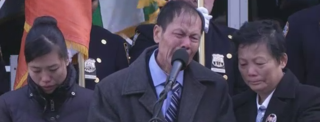 Family of Wenjian Liu at plaque unveiling