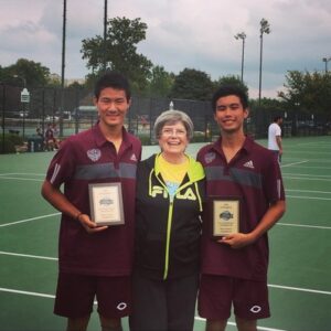 David Liu and Nick Chua after capturing ITA Central Region doubles title