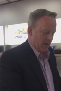 Sean Spicer confronted by Indian American 