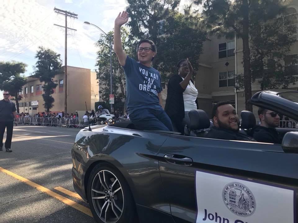 John Chiang at MLK Parade