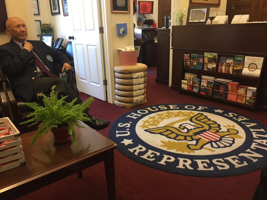 Major General William Chen in the office of GA, District 7 Representative Robert Woodall