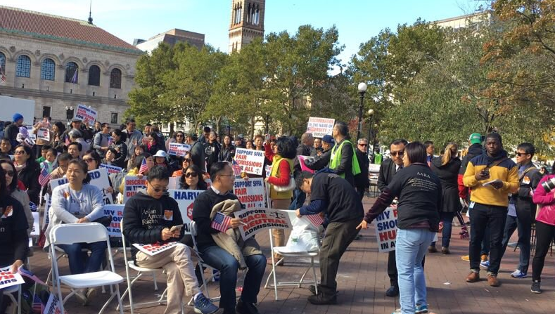 Harvard Anti-affirmative action Rally