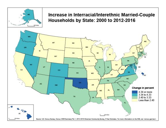 Interracial marriage graphic 2012-2016 US Census