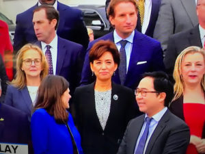 Young Kim poses with first time Congressional Reps
