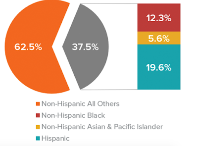Millenial Caregivers AARP racial background graphic