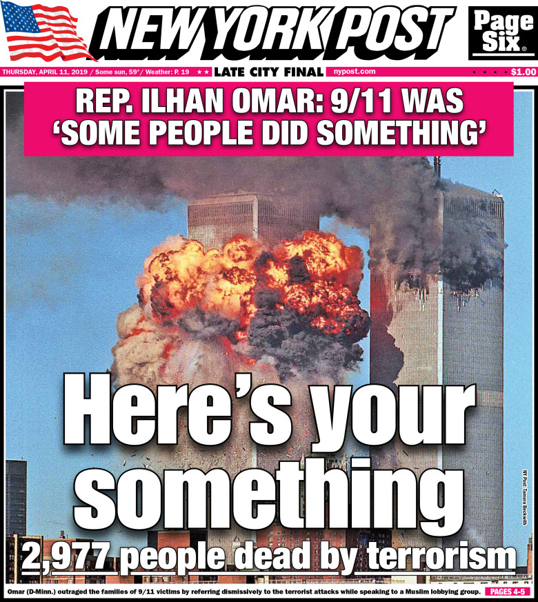 Omar New York Post 9 11 headline
