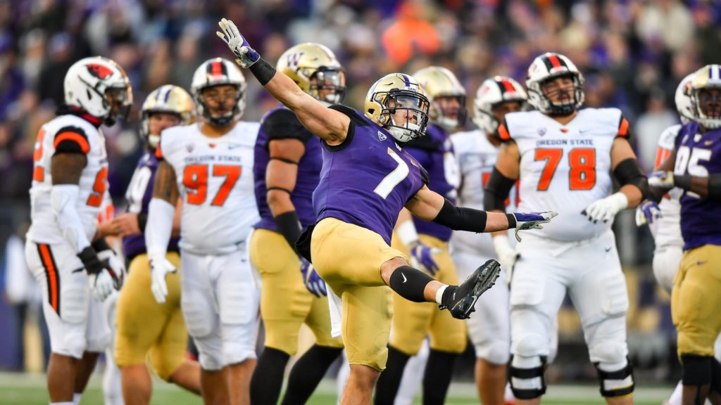 Taylor Rapp celebrates