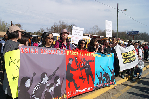 Asian Americans march at Selma 50