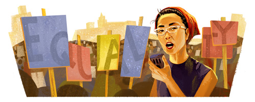 Google honors Yuri Kochiyama with a Google Doodle