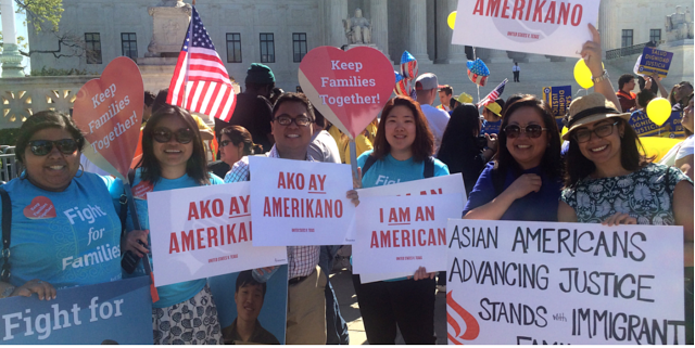 Immigrant rights protest by AAPI Students
