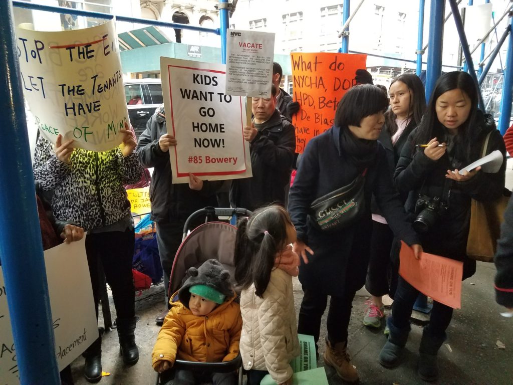 Bowery Tenant Protest