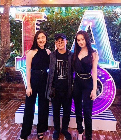 Jet Li and Daughters