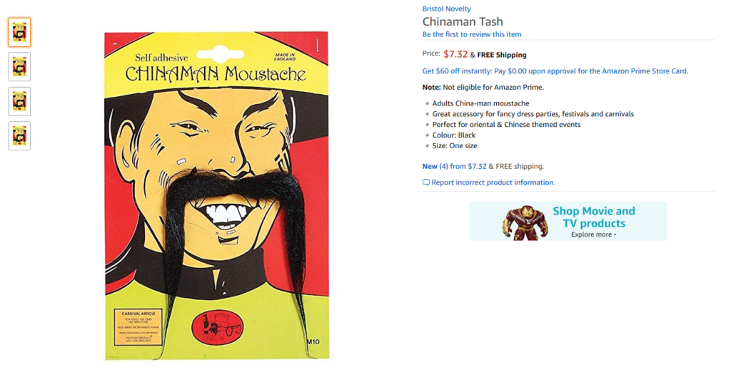 Chinaman Mustache Ad
