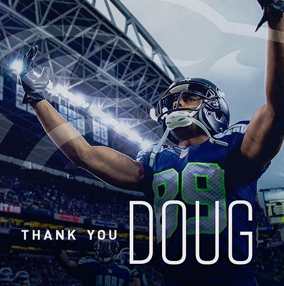 Doug Baldwin says thank you to his fans on Instagram