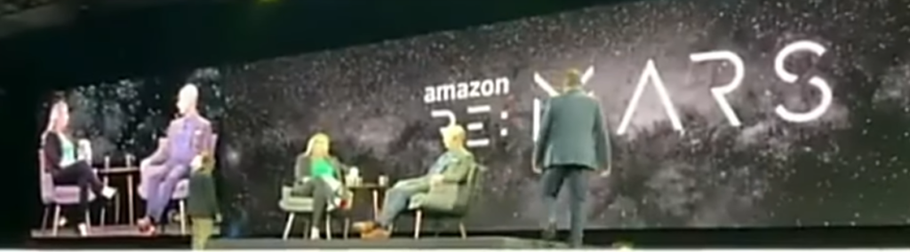 Jeff Bezos interrupted by animal rights protestor 