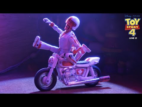 Keanu Reeves plays the voice of Duke Caboom in Toy Story 4