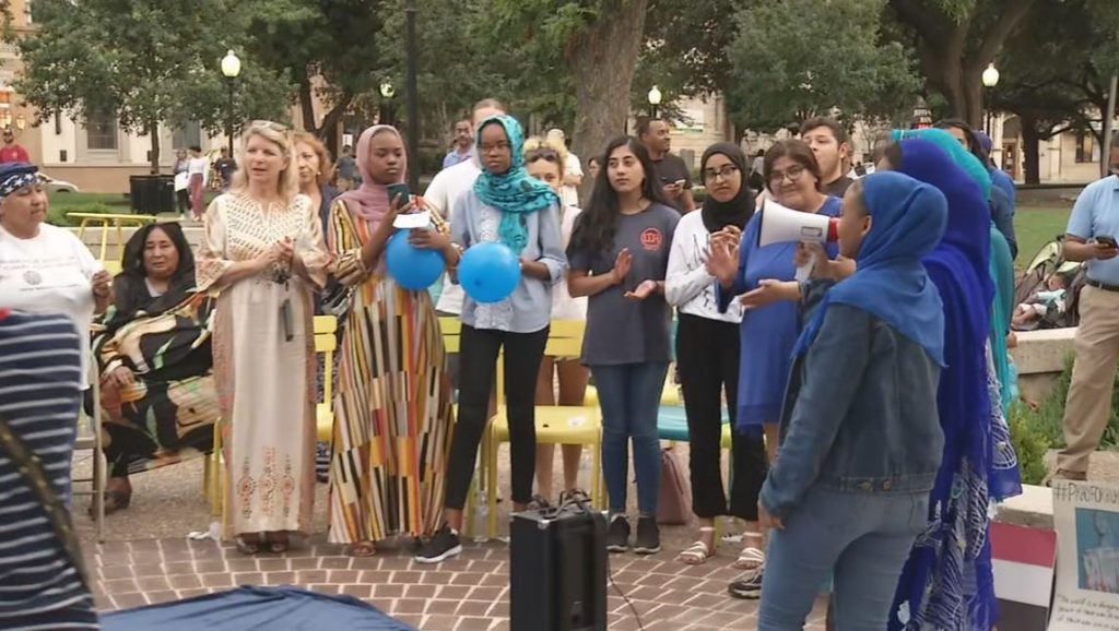 Muslim vigil for Sudan in San Antonio 2019