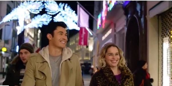 Henry Golding and Emilia Clarke in Last Christmas 