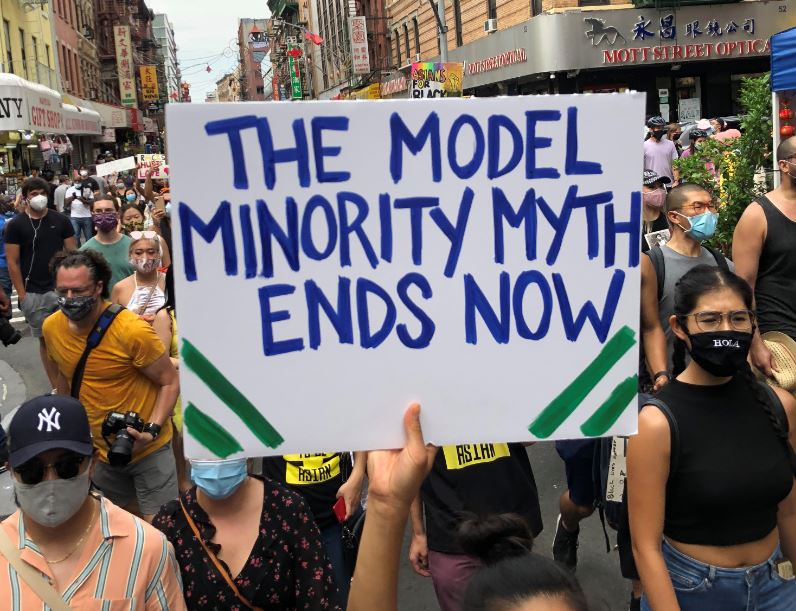 They Can't Burn Us All rally counters model minority myth  