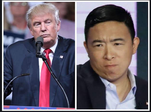 Andrew Yang and Donald Trump