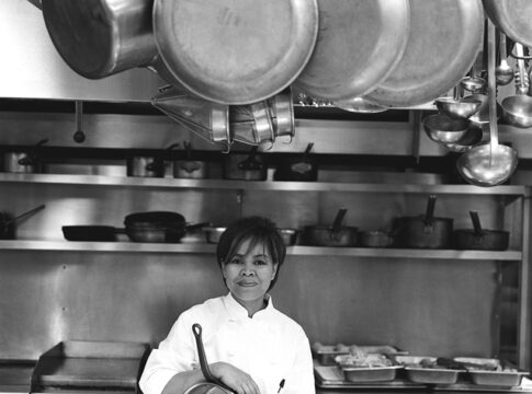 Cristeta Pasia Comerford in the kitchen