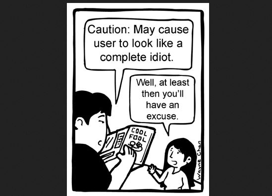 Cartoon spoofs the difficulty of understanding user manuals
