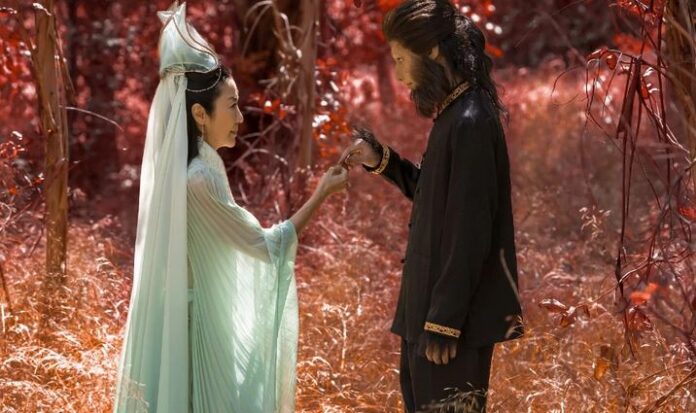 Michelle Yeoh and Daniel Wu in American Born Chinese