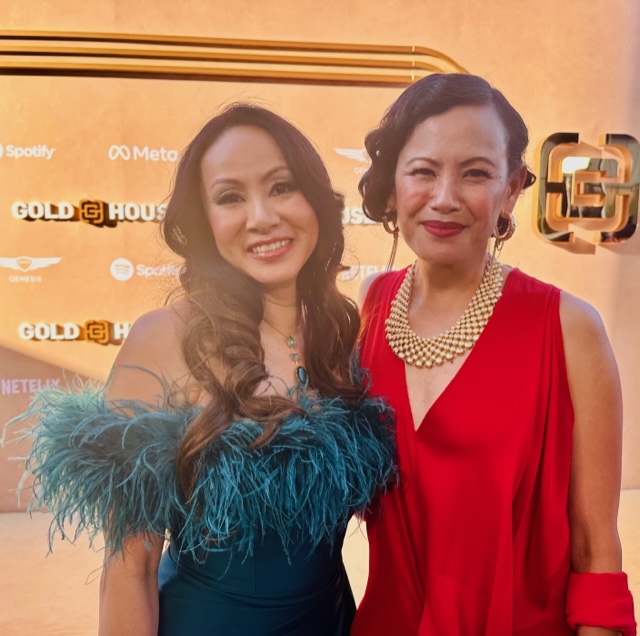 Miranda Kwok and Martha Millan walk the Gold Carpet at the Gold Gala