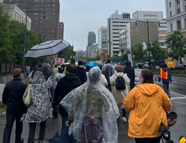 New York housing for justice march May 2023