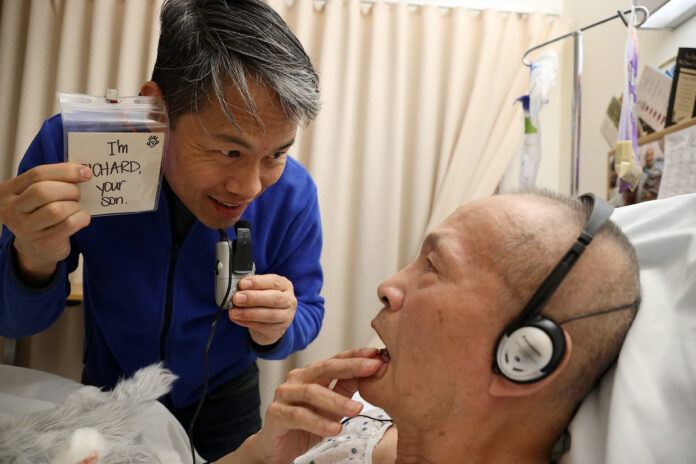 Richard Lui visits his dad at his bedside in Unconditional