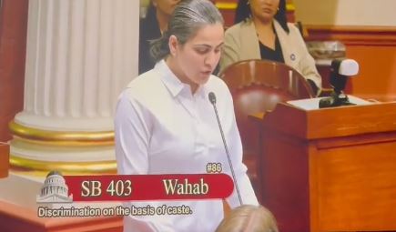 State Assemblyperson Aisha Wahab testifies in support of SB403 to end caste discrimination