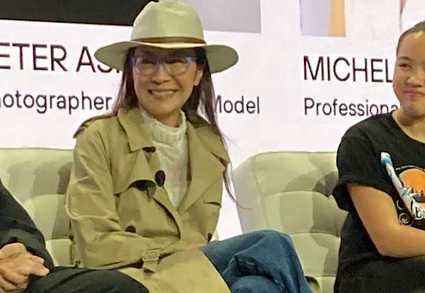 Michelle Yeoh smiles broadly at The Asian American Foundation Summit