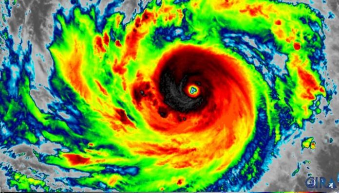 Satellite imagery shows destructive potential of Super Typhoon Mawar