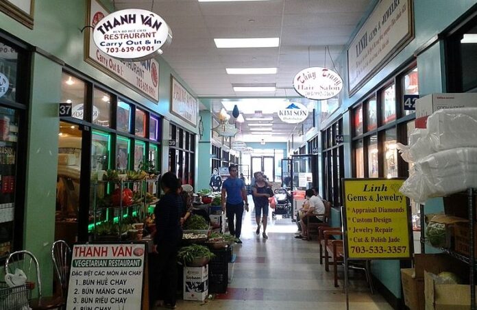 Interior of the Eden Center Mall in Falls Church, VA