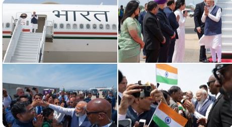 Narendra Modi arrives in New York