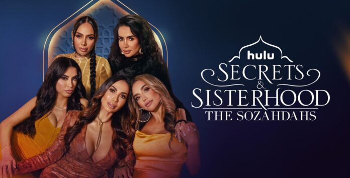Graphic promoting Secrets of Sisterhood on Hulu