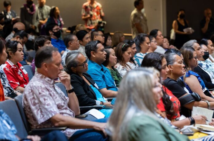 An estimated 200 people attended the White House Economic Summit in Honolulu