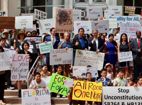 Floridians rally against a Chinese land ownership ban