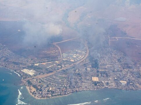 Photo of Maui Fire from the air