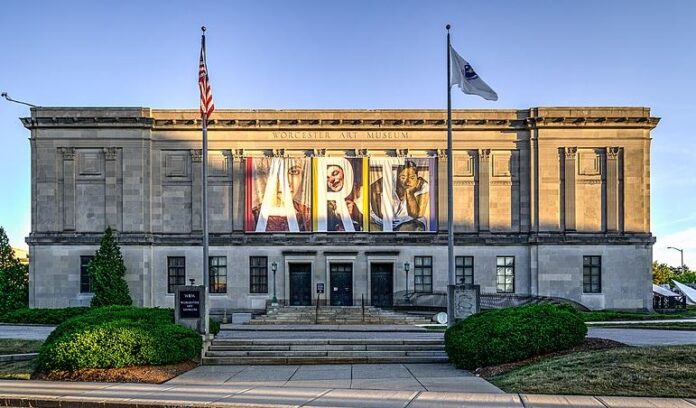 Exterior of the Worcester Art Museum in Massachusetts