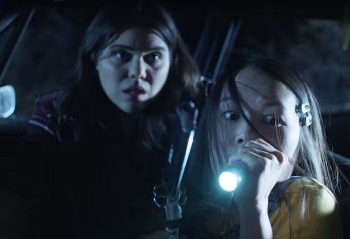 Vy Vy Nguyen (Right) looks horrified in Shaky Shivers