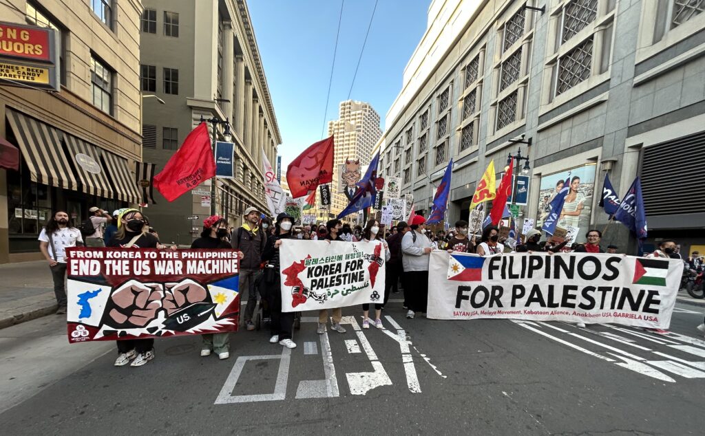 No To APEC, anti-APEC, anti-MARCOS, Filipinos, Fil-Am, Filipino Americans, downtown San Francisco Protest APEC 2023, Jia H. Jung