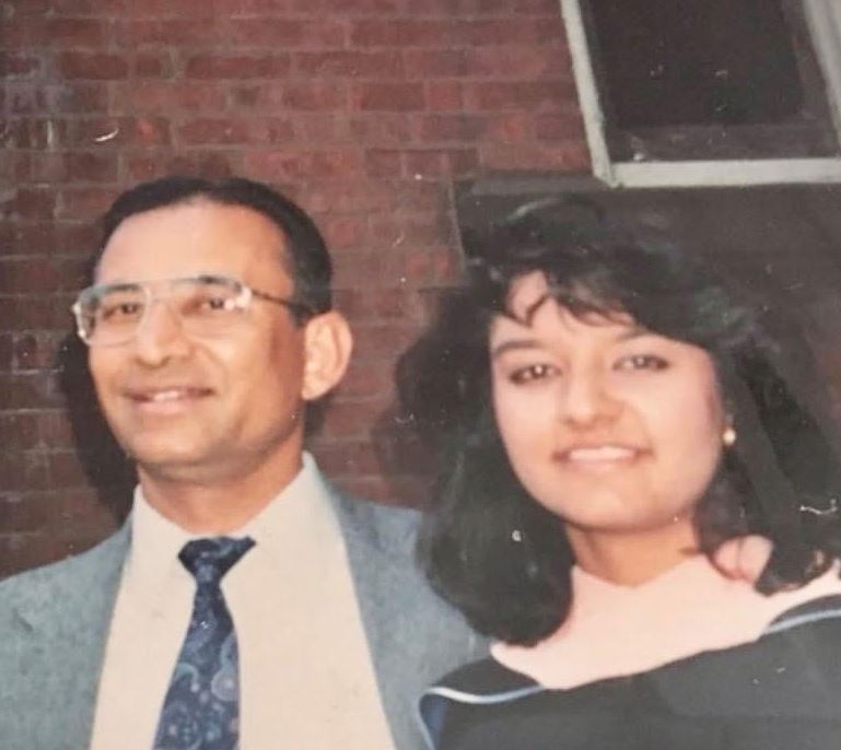 Paurvi Bhatt and her father