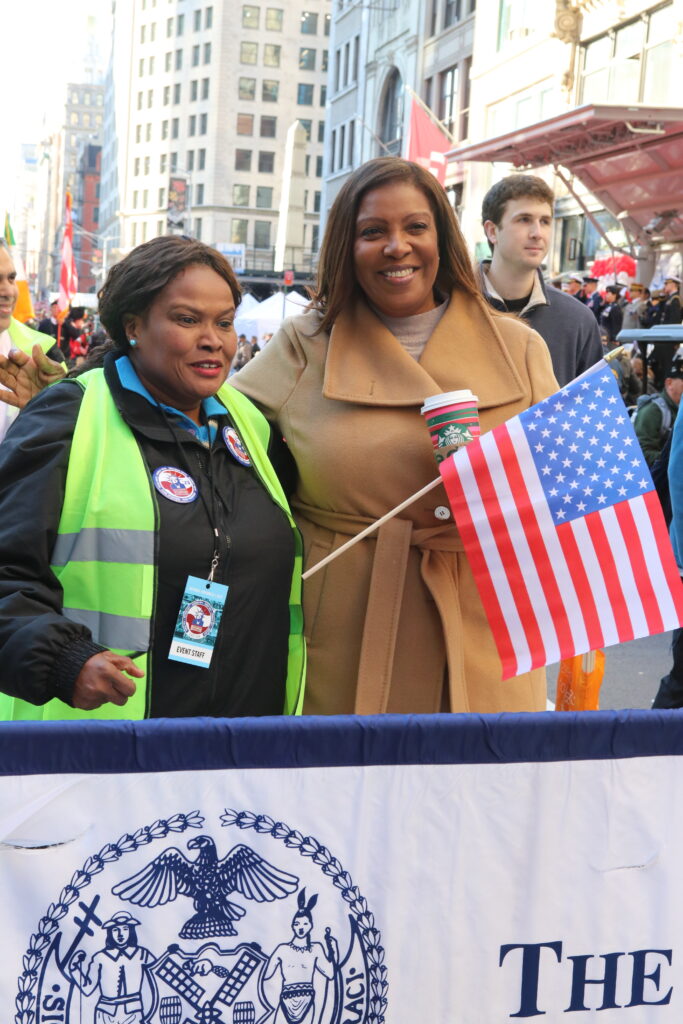 NY Attorney General, Letitia James at the at the NYC Veterans Day Parade. Photo by Shirley L. Ng