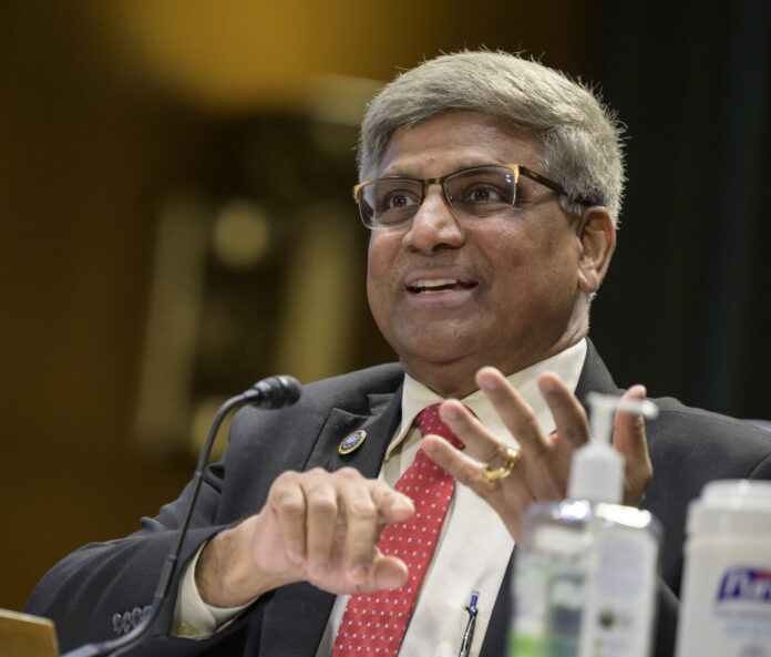 Sethuraman Panchanathan testifies before the Senate Appropriations’ Commerce, Justice, Science, and Related Agencies subcommittee during a budget hearing, Tuesday, May 3, 2022, at the Dirksen Senate Office Building in Washington. Photo Credit: (NASA/Bill Ingalls)