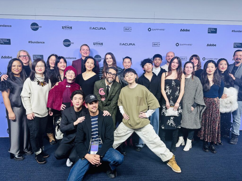 The cast and crew of "Didi" as well as some family and friends at Sundance // Photo by Erin Chew
