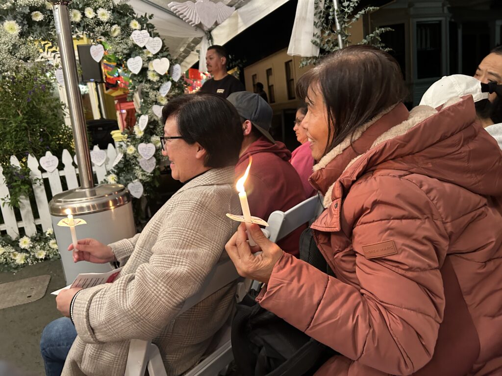 Sao Leng U Director of Social Services at Self-Help for the Elderly at Corazón del Campesino Memorial Evening at the Ayudando Latinos a Soñar (ALAS) Casita and Garden at 636 Purissima Street Half Moon Bay shooting memorial event on Jan. 23, 2024