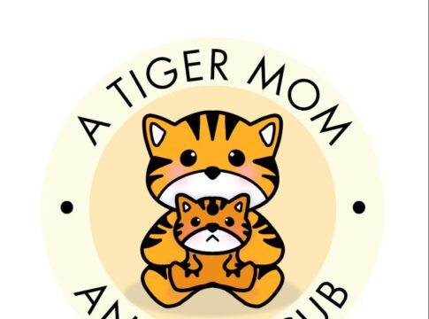 Tiger Mom and her Cub graphic shows a cub in her mom's lap