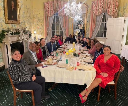 Holiday dinner for Boston’s elected officials of color hosted by Boston Mayor Michelle Wu on December 13, 2023