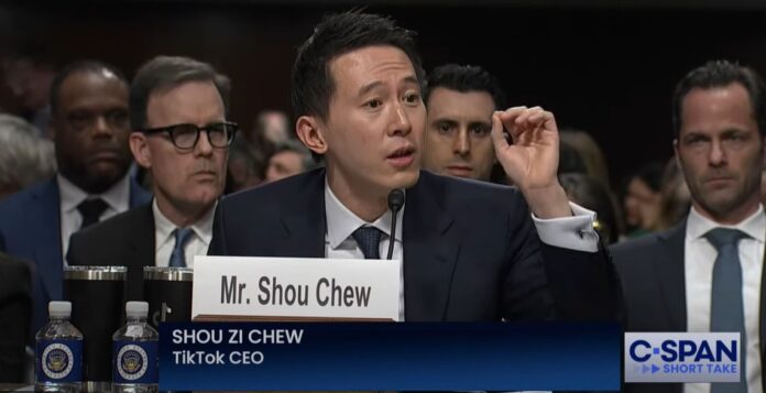 Shou Chew, CEO of TikTok, testifies before the Senate Judiciary Committee on online child sexual exploitation.